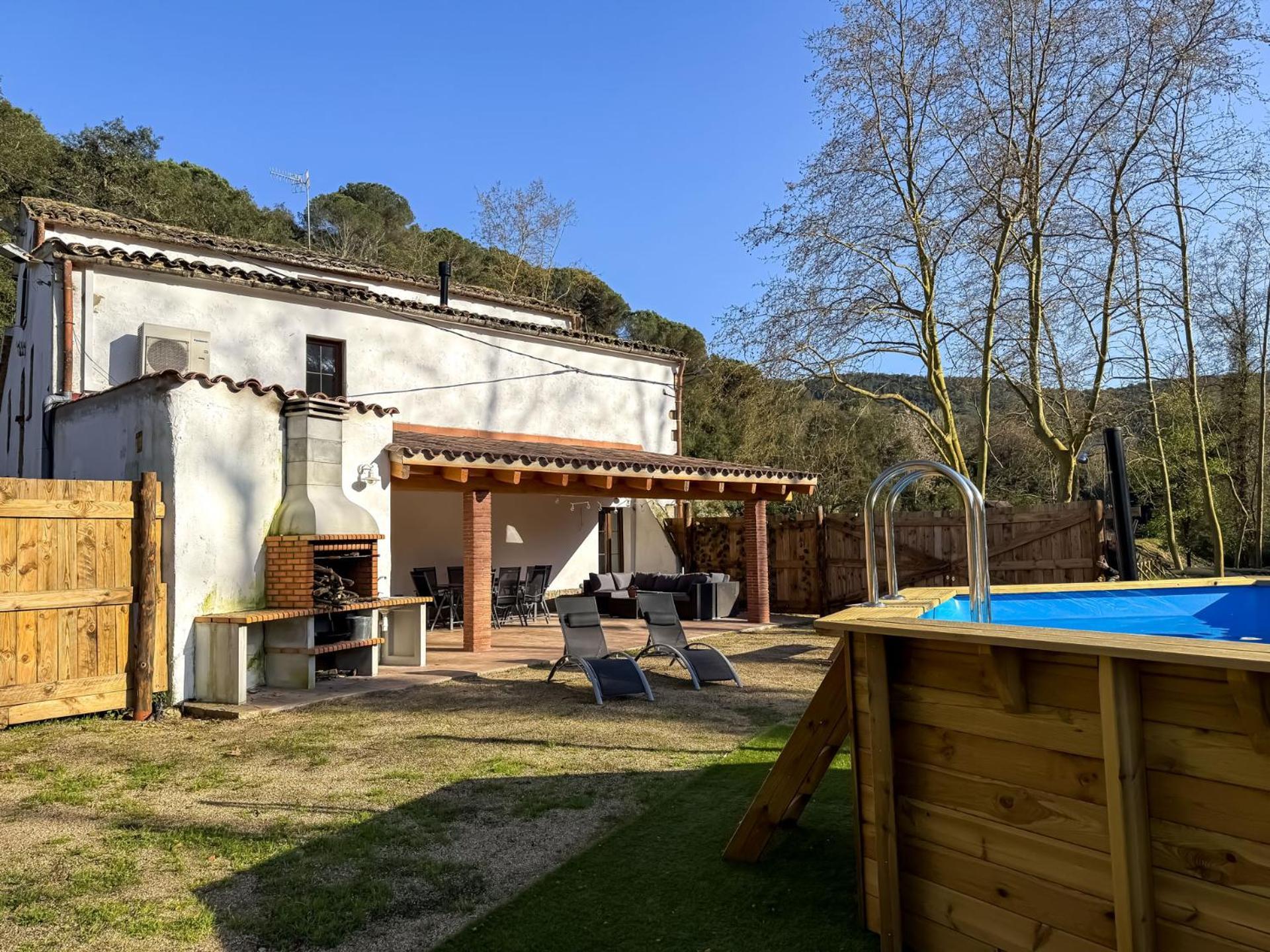 Casa Rural Can Ricos - El Mirador Del Montseny Vallgorguina Exterior foto