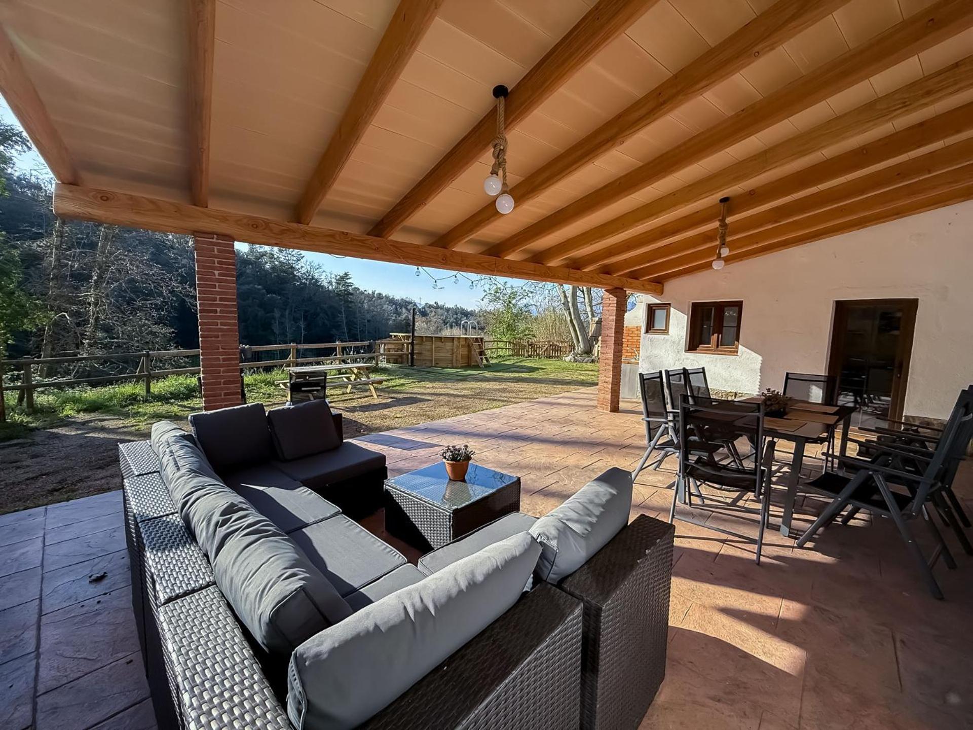 Casa Rural Can Ricos - El Mirador Del Montseny Vallgorguina Exterior foto